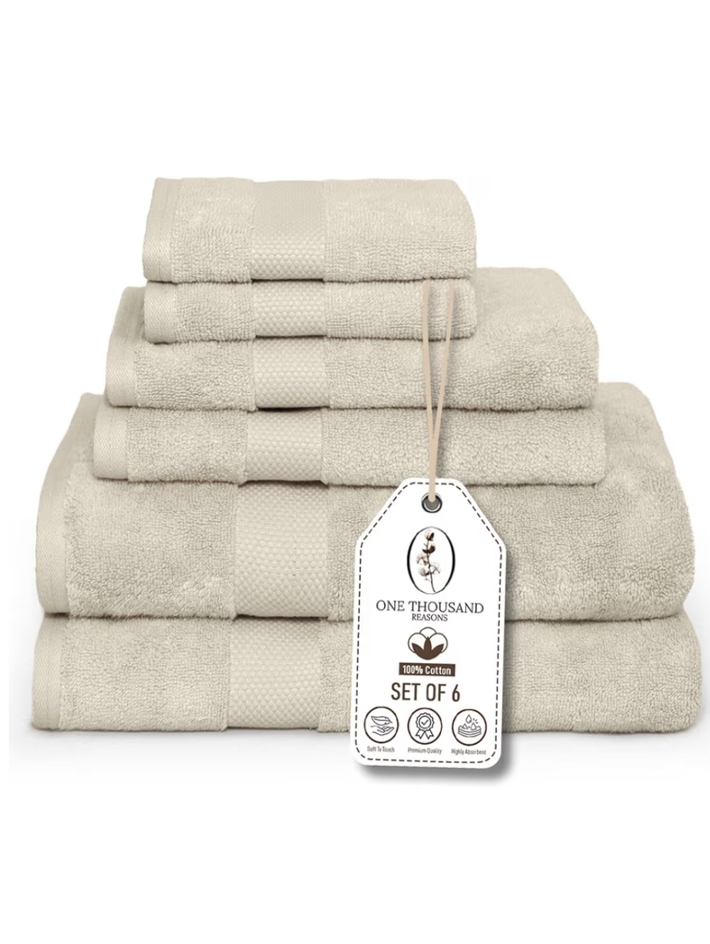 Premium 6pcs Towels Set